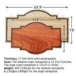 Custom Name Plates For Teachers- Hanging Wooden Sign - Image 3