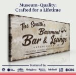 Personalized Basement Bar Sign: Custom Bar Signs for Home Bar – Perfect Man Cave Wall Decor - Image 3