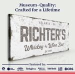 Personalized Whiskey and Wine Bar Sign: Custom Bar Signs for Home Bar – Perfect Man Cave Wall Decor & Ideal Gift for Wine Lovers - Image 4