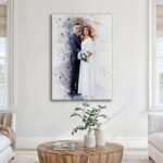 Custom Anniversary Watercolor Portrait - Image 3