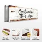 Custom Rustic Canvas Sign - Image 3
