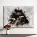 Custom Baby Ultrasound Watercolor Portrait - Image 2