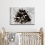 Custom Baby Ultrasound Watercolor Portrait - Image 3