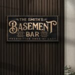 Custom Basement Bar Sign - Image 3