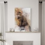 Custom Cat Watercolor Portrait - Image 3