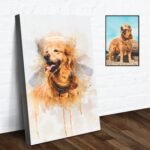 Custom Dog Watercolor Portrait