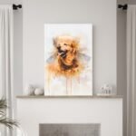 Custom Dog Watercolor Portrait - Image 3