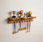 Custom Live Edge Medal Display Shelf – Meaningful Gift for Sports-Loving Father - Image 5