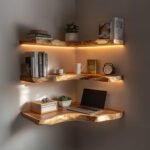 Custom Rustic Wooden Corner Shelf For Every Room - Image 5