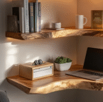 Custom Rustic Wooden Corner Shelf For Every Room - Image 3