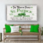 Custom St. Patrick Farmhouse Family Sign - Image 2