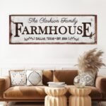 Custom Vintage Rust Farmhouse Sign - Image 3