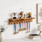 Custom Live Edge Medal Display Shelf – Meaningful Gift for Sports-Loving Father - Image 2