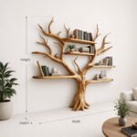 Handcrafted Tree Branch Bookshelf: Custom Wall-Mounted Floating Shelf - Image 2