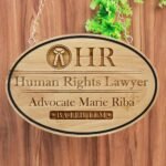 Advocate Office Name Plate - Hanging Wooden Sign - Image 2