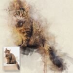 Pet Watercolor Portrait Custom Wall Art - Image 2