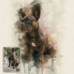 Pet Watercolor Portrait Custom Wall Art - Image 3