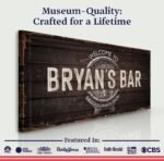 Beer Barrel Bar Sign: Custom Bar Signs for Home Bar – Ideal Man Cave Wall Decor & Perfect Gift for Him - Image 3