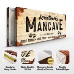 Good Times Personalized Man Cave Sign: Custom Bar Signs for Home Bar – Perfect Man Cave Wall Decor - Image 4