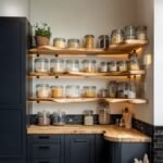 Live Edge Corner Floating Shelf - Handcrafted Solid Wood L-Shape Wall Shelf for Kitchen | Custom Sizes Available