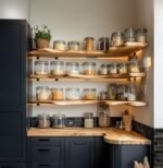 Live Edge Corner Floating Shelf - Handcrafted Solid Wood L-Shape Wall Shelf for Kitchen | Custom Sizes Available