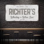 Personalized Whiskey and Wine Bar Sign: Custom Bar Signs for Home Bar – Perfect Man Cave Wall Decor & Ideal Gift for Wine Lovers - Image 2