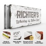 Personalized Whiskey and Wine Bar Sign: Custom Bar Signs for Home Bar – Perfect Man Cave Wall Decor & Ideal Gift for Wine Lovers - Image 3