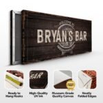 Beer Barrel Bar Sign: Custom Bar Signs for Home Bar – Ideal Man Cave Wall Decor & Perfect Gift for Him - Image 4