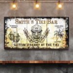 Personalized Tiki Bar Sign: Custom Bar Signs for Home Bar – Ideal For Your Basement Bar Or Man Cave Decor - Image 2