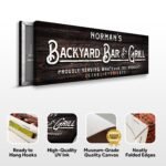 Custom Backyard Bar and Grill Sign: Custom Bar Signs for Home Bar – Perfect for Outdoor Man Cave Decor - Image 4
