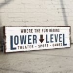 Lower Level Sign: Custom Bar Signs for Home Bar – Ideal for Personalized Basement Bar Sign - Image 3