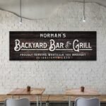 Custom Backyard Bar and Grill Sign: Custom Bar Signs for Home Bar – Perfect for Outdoor Man Cave Decor - Image 3