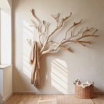 Custom Wood Coat Rack – Driftwood Wall Mount Clothes Rack with Unique Hooks