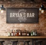 Beer Barrel Bar Sign: Custom Bar Signs for Home Bar – Ideal Man Cave Wall Decor & Perfect Gift for Him - Image 2