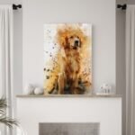 Pet Watercolor Portrait Custom Wall Art - Image 3