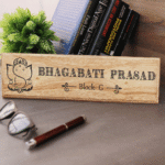 Auspicious Home Name Plate - Personalized Wooden Nameplate - Image 3