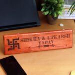 Auspicious Home Name Plate - Personalized Wooden Nameplate - Image 2