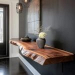 Floating Wall Shelf – Custom Live Edge Long Floating Display Shelf