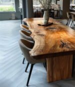 Handmade Live Edge Dining Table – Custom Solid Wood Farmhouse Furniture - Image 4