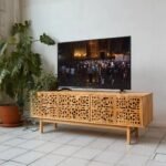 Rustic Solid Wood TV Cabinet – Handmade Farmhouse TV Stand, Antique Console, Custom Unique Furniture