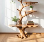 Artistic Branch Bookshelf for Living Room - Solid Wood Tree Shelf - Custom Nature Decor - Image 4
