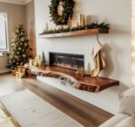 Custom Floating Wall Shelf – Live Edge Display Shelf