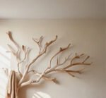 Custom Wood Coat Rack – Driftwood Wall Mount Clothes Rack with Unique Hooks - Image 3