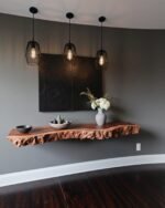 Floating Wall Shelf – Custom Live Edge Long Floating Display Shelf - Image 3