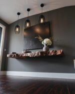 Floating Wall Shelf – Custom Live Edge Long Floating Display Shelf - Image 4