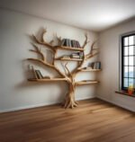 Handcrafted Tree Branch Bookshelf: Custom Wall-Mounted Floating Shelf - Image 5