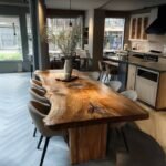 Handmade Live Edge Dining Table – Custom Solid Wood Farmhouse Furniture