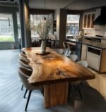 Handmade Live Edge Dining Table – Custom Solid Wood Farmhouse Furniture