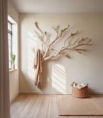 Custom Wood Coat Rack – Driftwood Wall Mount Clothes Rack with Unique Hooks - Image 4