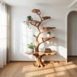 Artistic Branch Bookshelf for Living Room - Solid Wood Tree Shelf - Custom Nature Decor - Image 5